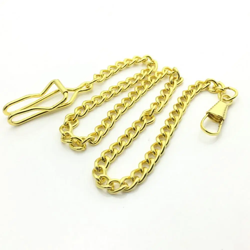 Vintage Pocket Watch Chain Decor Necklace Twisted Chain Chic Link Stylish Loop Women Men Fashion Hip Hop Pants