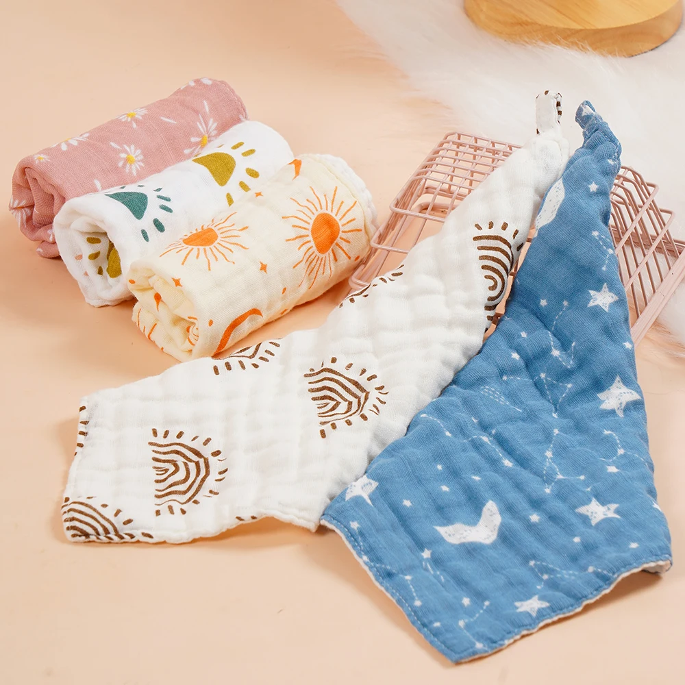 Cotton Muslin Square Towel Soft Burp Cloth Baby Bibs Baby Face Towel Elinfant baby towel,muslin towel,muslin burp cloth,muslin feeding towel