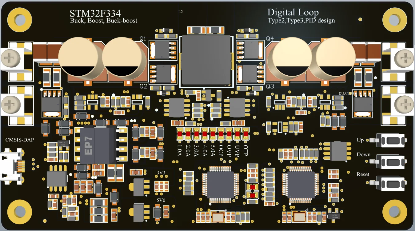 

Двунаправленная плата разработки цифрового источника питания STM32F334