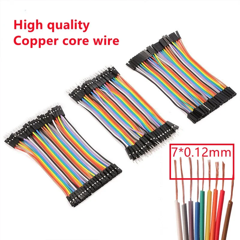 40P Dupont Cable 10/20/30CM 2.54mm Spacing Male to Male, Male to Female,Female Female Jumper Wire Dupont Line For Arduino