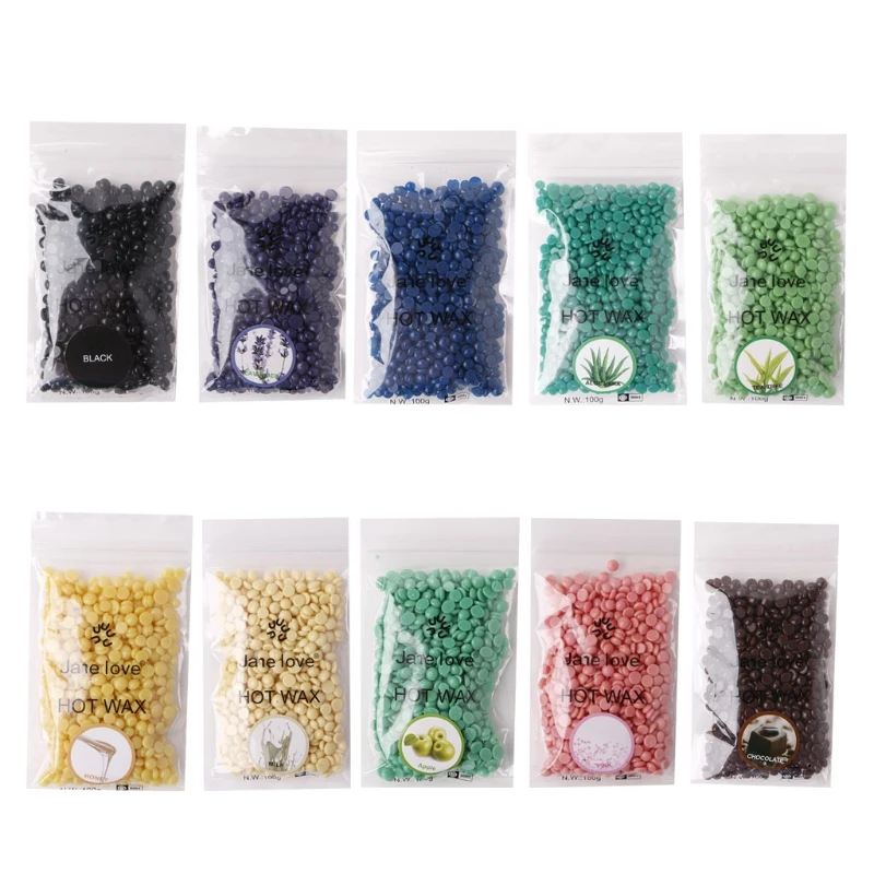 

100g Hard Wax Beans Hair Removal Waxing Hot Bikini Depilatory No Strip Pellet Drop Shipping
