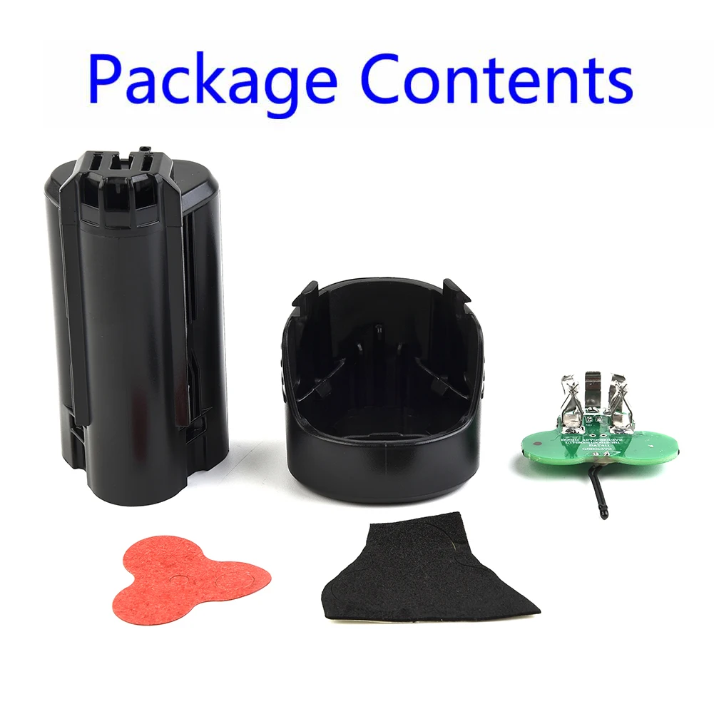 3pcs 1 Set Plastic Case Shell PCB Circuit Board For Bosch 10.8V 12V BAT411 Lithium Battery Electric Drill Lithium Battery Access 3pcs lot 484251 1500mah 3 7v lithium li ion polymer rechargeable battery telect c430 gps navigator recorder