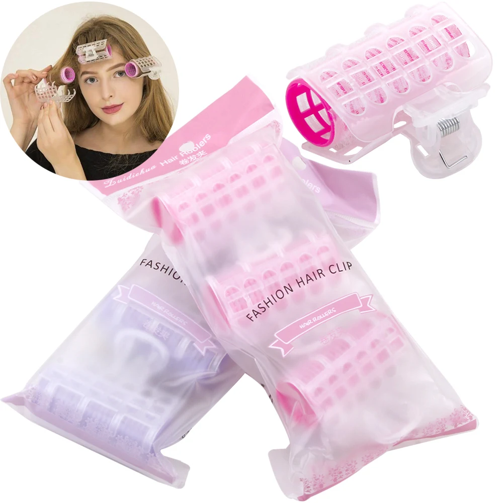 

3Pcs Hair Rollers Bang Volume Curlers Plastic Self-Adhesive Air Bangs Hair Curling Hairdressing Roll Women Beauty Styling Tools