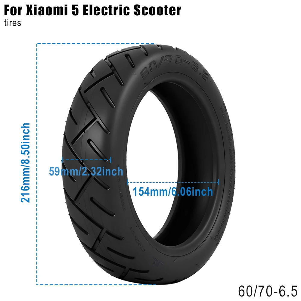 10 Zoll 60/70-6,5 Außenreifen für Xiaomi 5 Elektroroller Kickscooter Zubehör Verschleißfeste Gummireifen Ersatzteile – Detail 1
