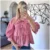 Babydoll Tops y2k Clothing Women Summer Ruffled Collar Lace Up 3/4 Sleeve Loose Blouses Shirts 2000s Clothes Streetwear