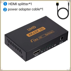 Ultra HD HDMI - Compatible Video Splitter and Switcher for Monitors, Laptops, PCs, and HDTVs (USB Power Cable)