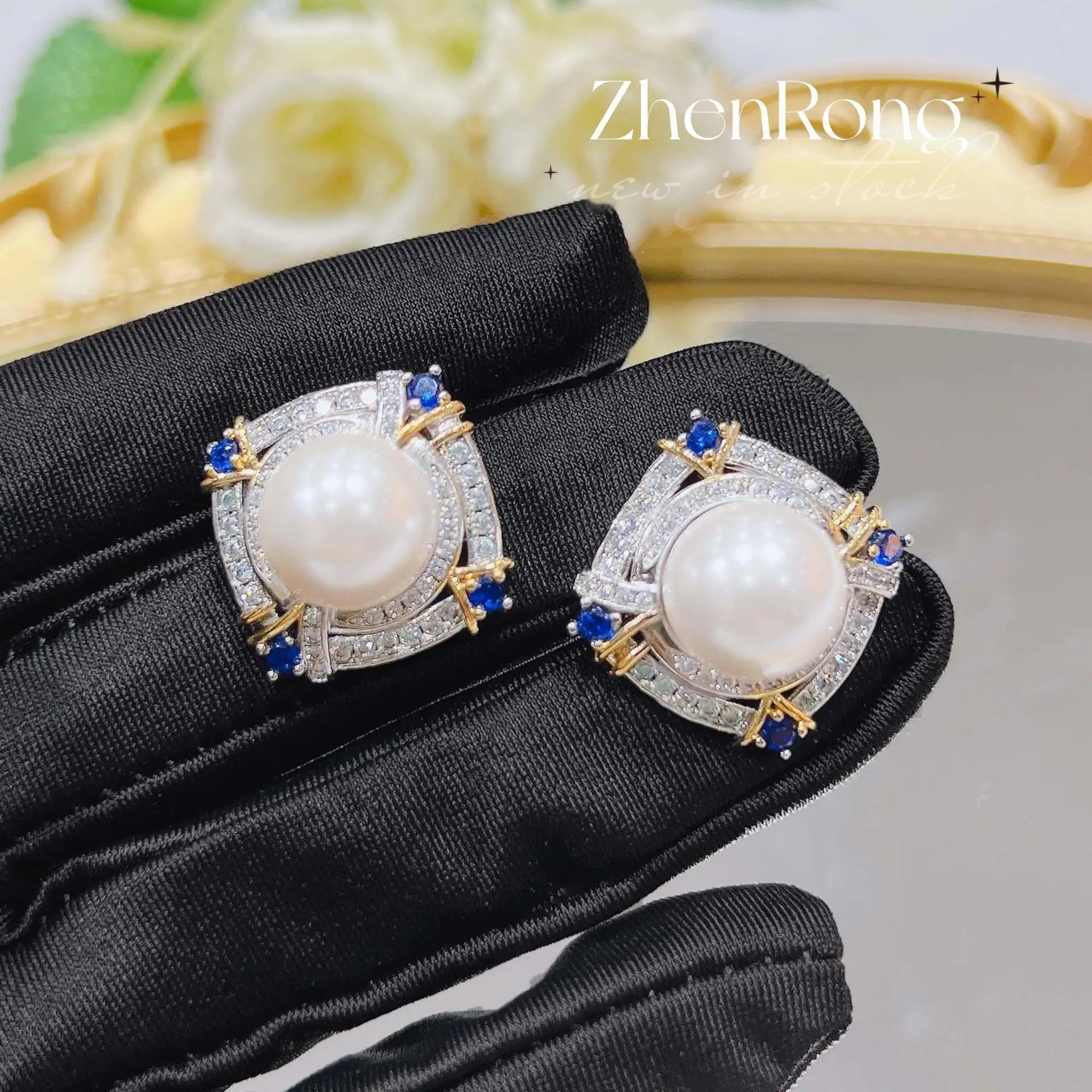 Vintage Simulated Pearl Stud Earrings For Girls Fresh Ear Piercing Women Accessories Daily Wear Delicate Jewelry