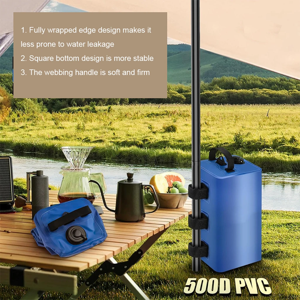 4Pcs 10/20L Outdoor Tent Foot Sandbags Garden Gazebo Foot Leg Fixing Equipment 500D Oxford Fabric Waterproof Camping Equipment