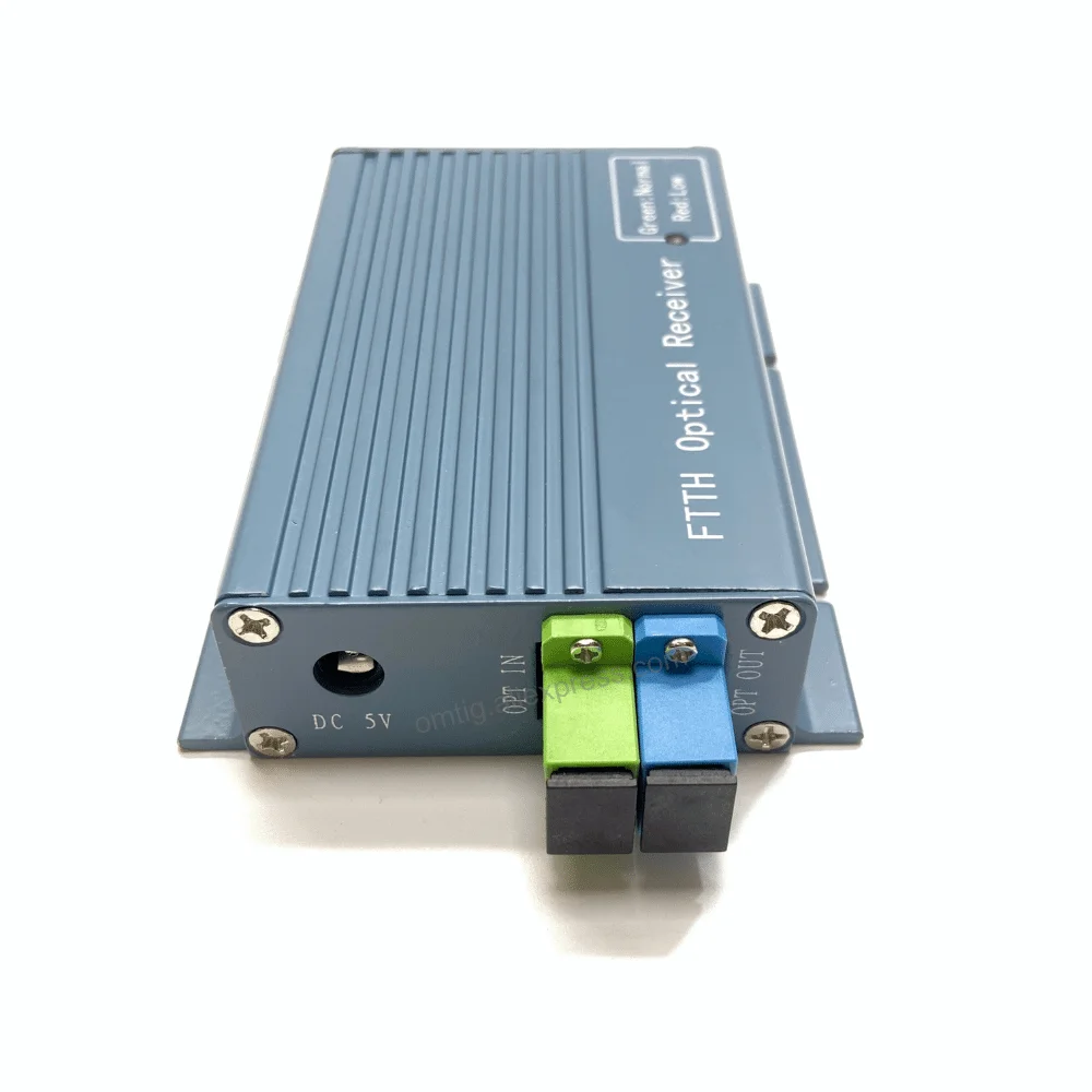 OMTiG FTTH CATV Optical Receiver High Level Fiber WDM Converter SC APC/UPC Duplex Connector Mini Mode with 2 Output RF Inch
