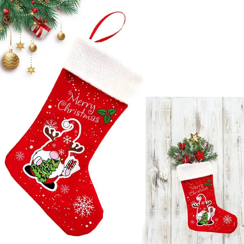 

Christmas Candy Gift Socks Christmas Gift Stockings Fireplace Hang Stockings Santa Swedish Gnome Christmas Stockings For Kids