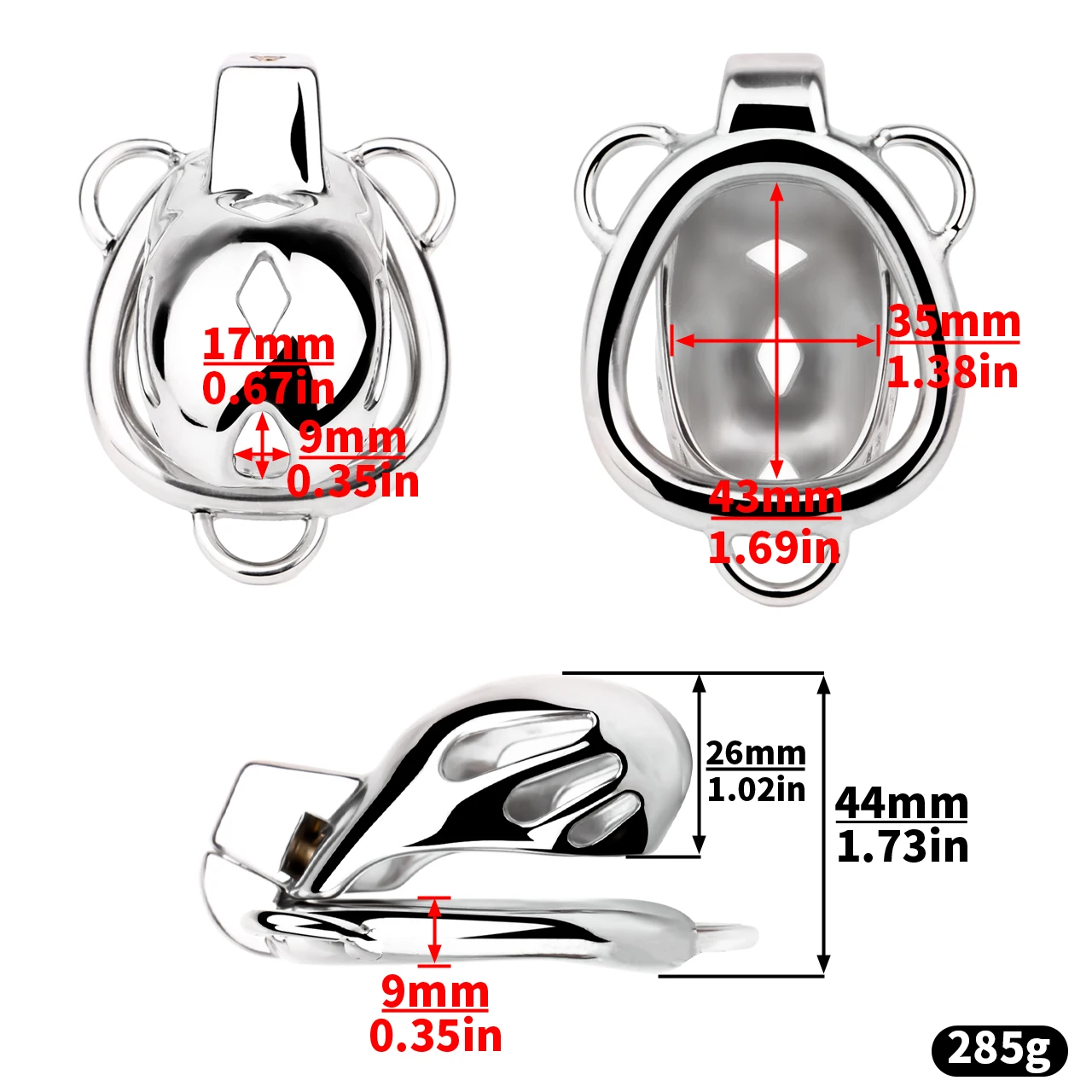 FRRK Small Mamba Cobra Male Chastity Cage with Metal Beaded Anal Plug CB Lock Cock Cage BDSM Adult Games Sex Toy For Femboys Men