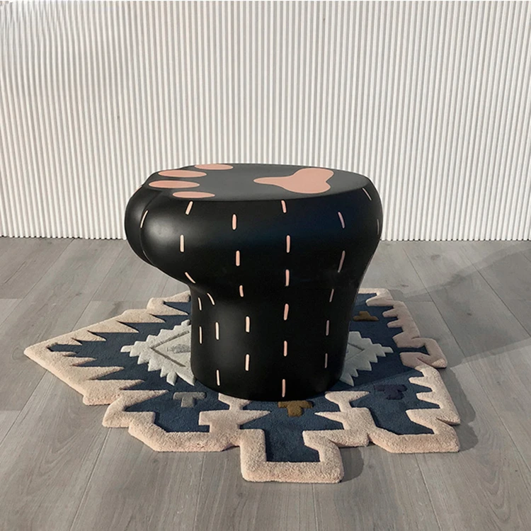 

Fiberglass Lounge Chair Modern Designer Creative Frp Cat's Paw Coffee Table Low Stool Living Room