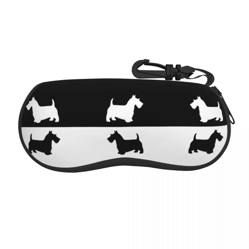 

Custom Scottish Terrier Shell Glasses Case Unisex Fashion Scottie Dog Eyeglasses Case Sunglasses Protector Box