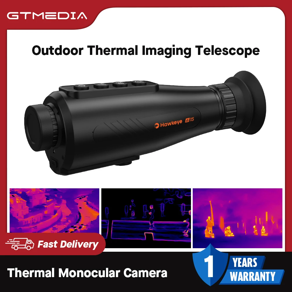 【AI搭載型】GTMedia AI15 20mmレイル GTMEDIA Ai15 Thermal Imaging Monocular Handheld IR Night Vision