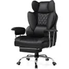 Gaming Chair,Office Chair with Pocket Spring Lumbar Support, Computer Chair with Outward Fixed Soft Armrests and Footrest 6