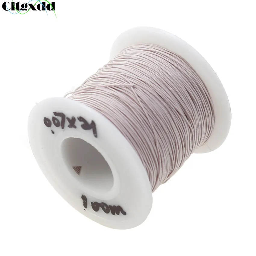 Cltgxdd 0.07×21 Strands Mina Antena Fio Litz Multi-strand Envelope de Seda de Poliéster Trançado Fio Encalhado 100 Metros