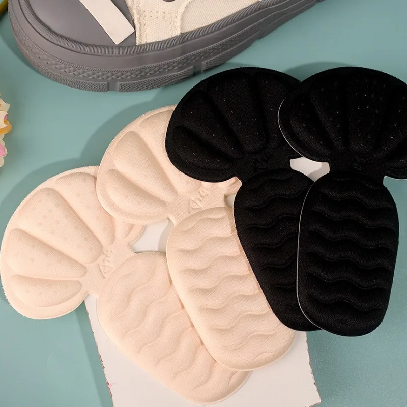 Elastic Foam Heel Stickers Light Sweatproof Half Insoles High-heeled Shoes Antiwear Comfortable Heel Patch Reusable Shoe Inserts