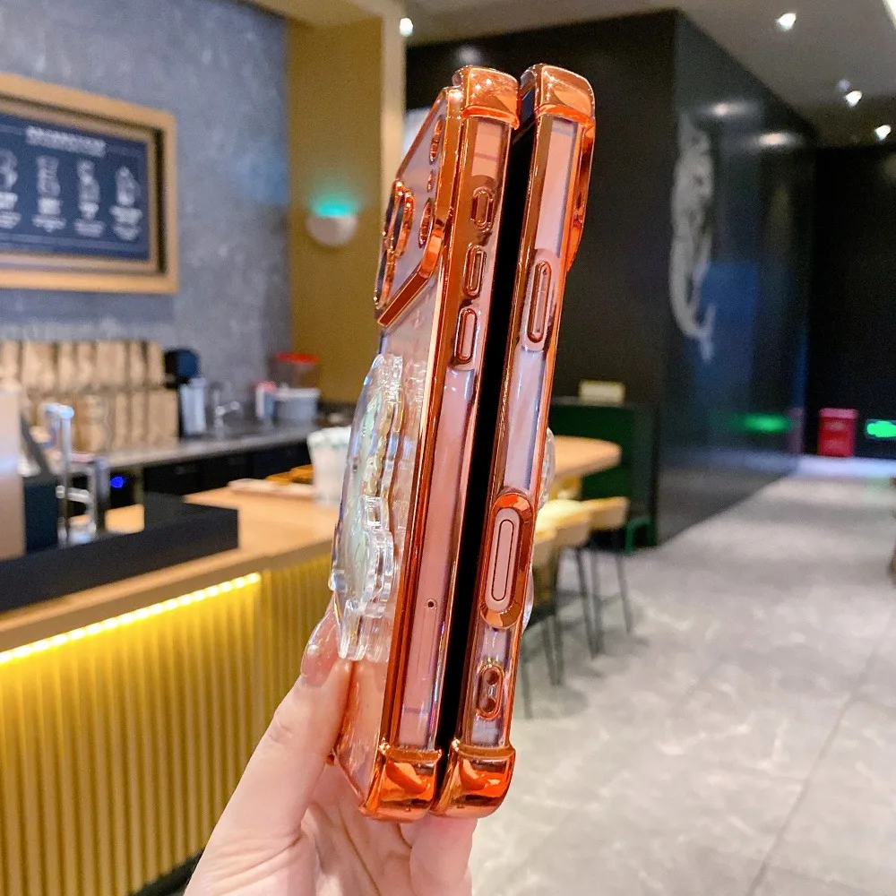 Luxurious Ultra-Thin Shock-Absorbing Silicone Phone Case with Creative Wealth Design