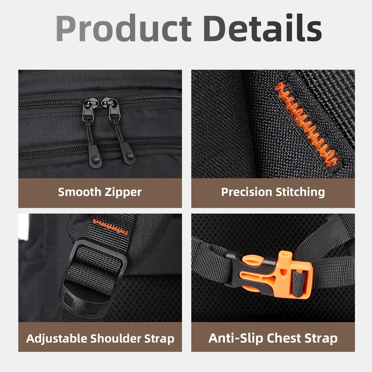 Urban Commuting Men's Large-Capacity Business Waterproof Backpack Travel Laptop Business Trip Backpack College Student High School Student Hiking