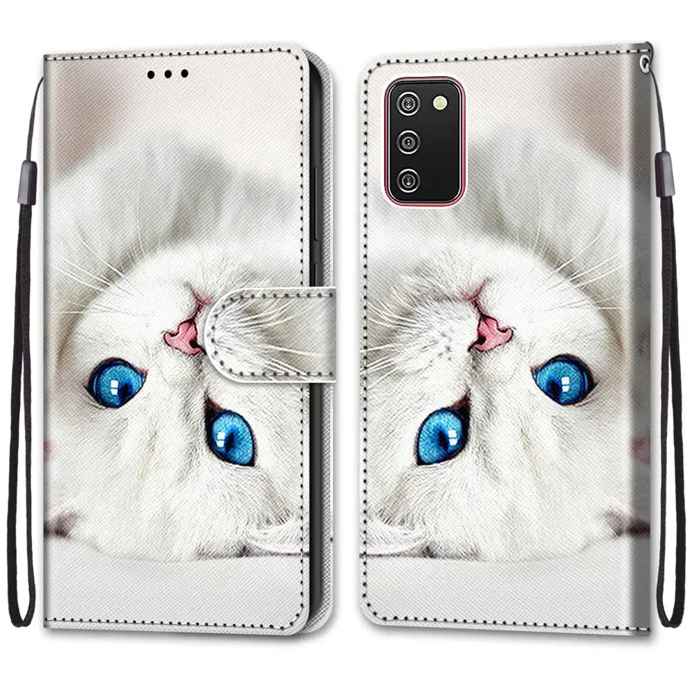 Adorable Cat Tiger Design Wallet Flip Case with Card Slot and Book Cover