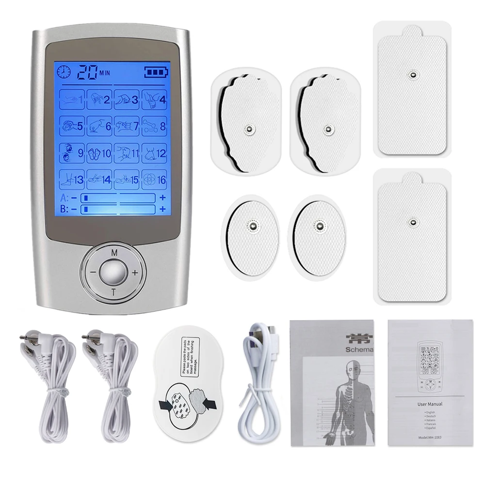 16 Modes Electric Tens Relax Muscle Stimulator EMS Acupuncture Body thumbnail 2
