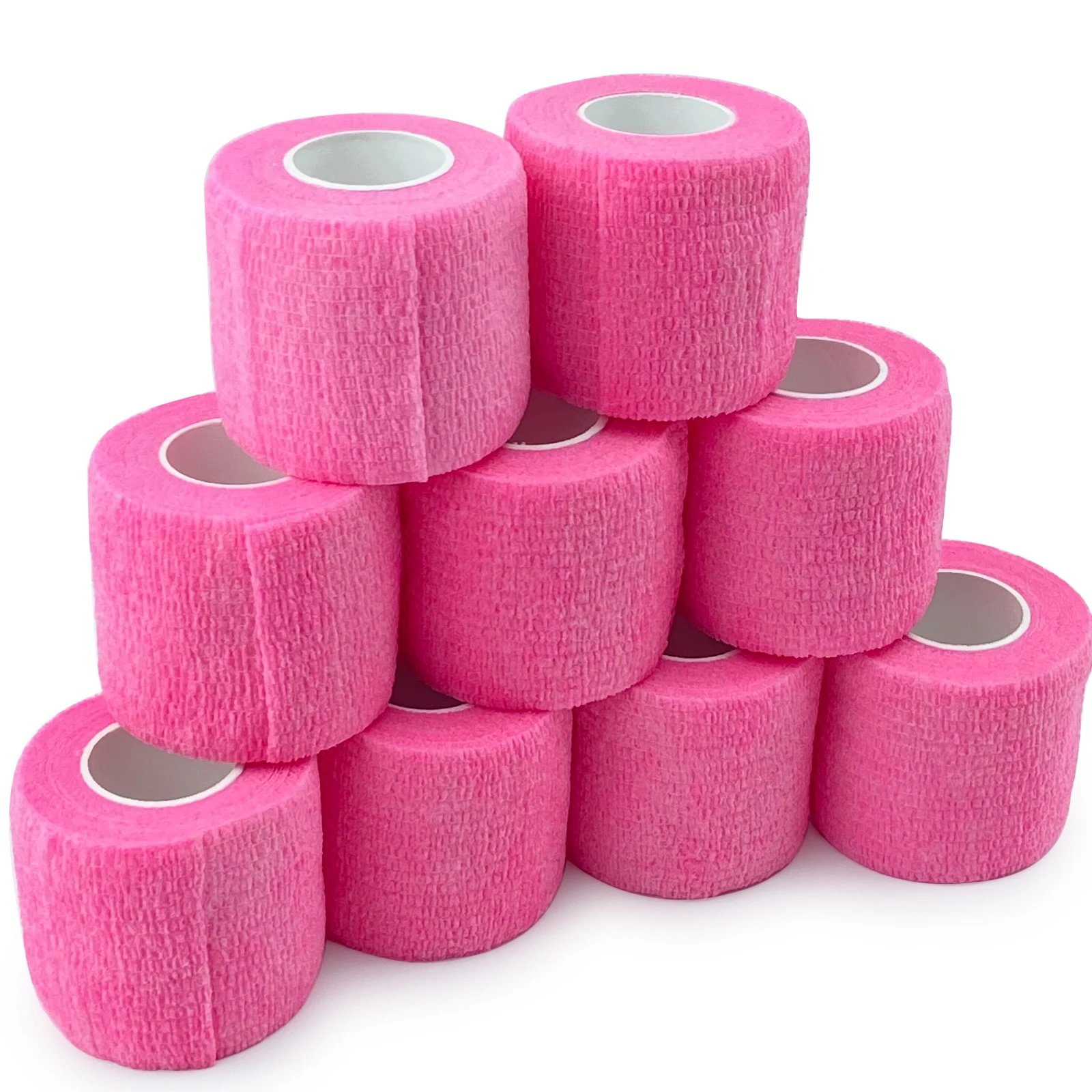 12pcs/box 2''x5 yards Cohesive Bandages Colorful Elastic Tattoo Grip's