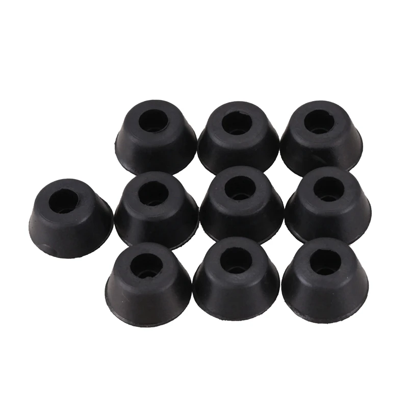 원뿔형 오목 고무 발 범퍼 패드, 블랙, 21mm X 10mm, 30 개