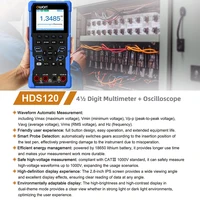 OWON HDS120 Oscilloscope Multimeter,4 1/2 Digit True RMS Multimeter,1MHz Digital Oscilloscope,AC DC Voltmeter Current Measure 2