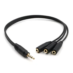 Premium 3.5mm Audio Stereo Y Splitter with Hi - Fi Sound Quality (4 sections)