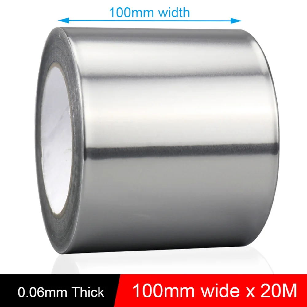 

100mm Wide Thermal Resist Duct Repairs High Temperature Resistant Foil Adhesive Tape Useful Aluminium Foil Adhesive Sealing Tape