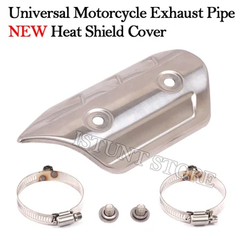 Universal Motorcycle Exhaust Pipe Heat Shield Cover Heat Insulation Anti-Scald Muffler Protector For Ninja 400 Z900 CBR500 BK750