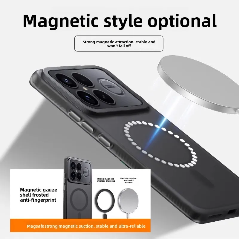 Luxurious Matte Magnetic Shockproof Bumper Case
