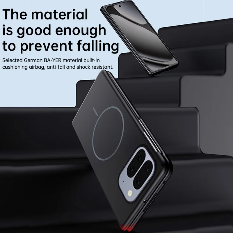 Slim Bezel-less Skin-Feel Magnetic Ring Case with Camera Protection