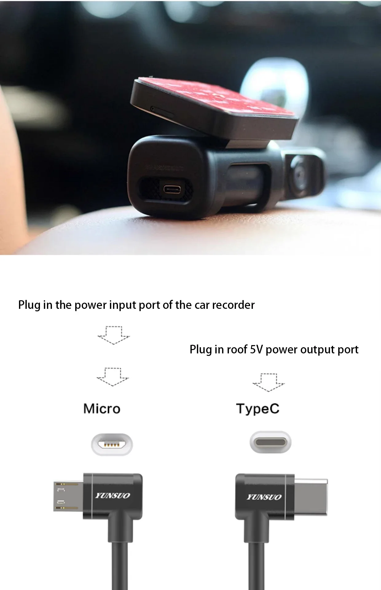 micro usb, macho para macho, para carro,