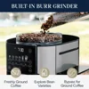 TrueBrew Drip Coffee Maker, Built in Grinder, Single Serve, 8 oz to 24 oz with 40 oz Carafe, Hot or Iced Coffee, Stainless 2