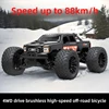 PDracing 1/10 RC Bigfoot 4S Brushless Off-road Remote Control Car 4WD High-speed Drifting Car Waterproof Model Gifts for Boys 2