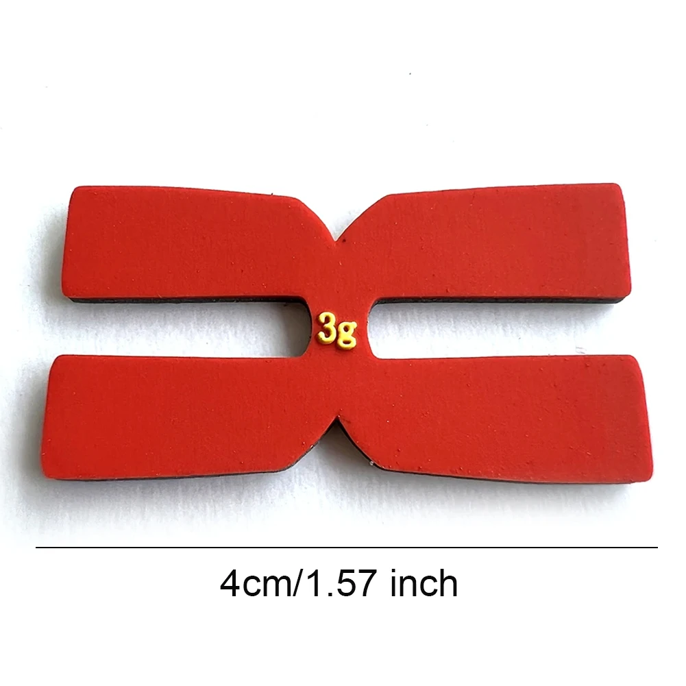 6Pcs 3g Tennis Racquet Tapes Silicone Tennis Racquet Weight Balance Tapes H-Shaped Badminton Racket Weight Balance Strips