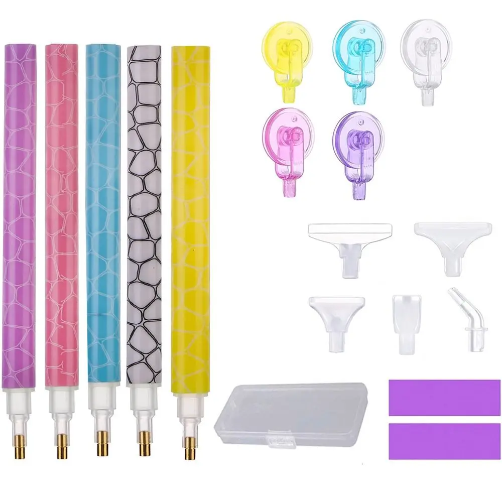 Diamond Painting Accessories Diamond Painting Pen 1 Set 5D Diamond Painting Tool Replacement Pen Heads Point Drill Pens Glue Clay Roller