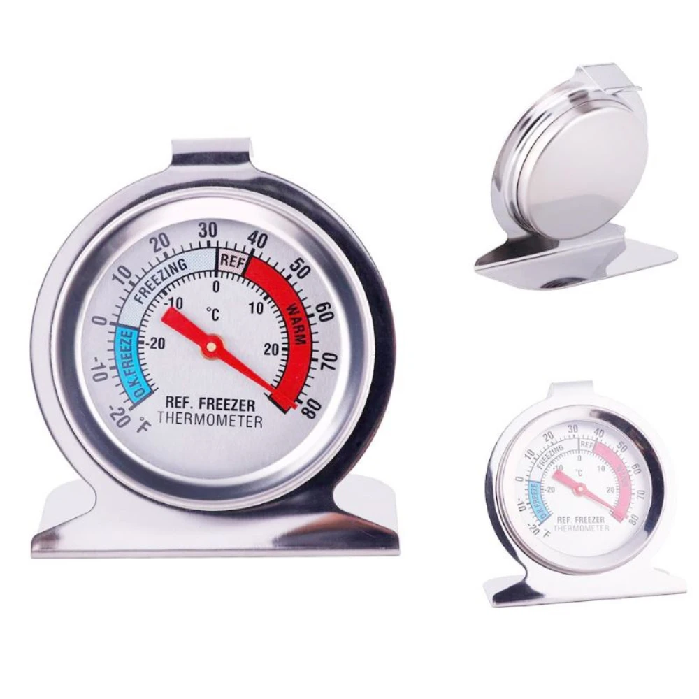 Refrigerator Freezer Thermometer Fridge Refrigeration Temperature Gauge for  Home Kitchen Large Dial Thermometer - AliExpress