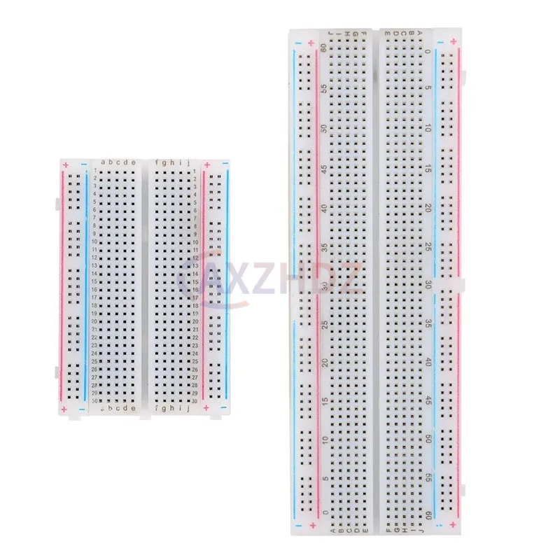 MB102 MB-102 브레드보드 400 830 타이 포인트 무땜납 PCB 브레드보드 테스트 개발 듀퐁 라인 DIY 아두이노 실험실용
