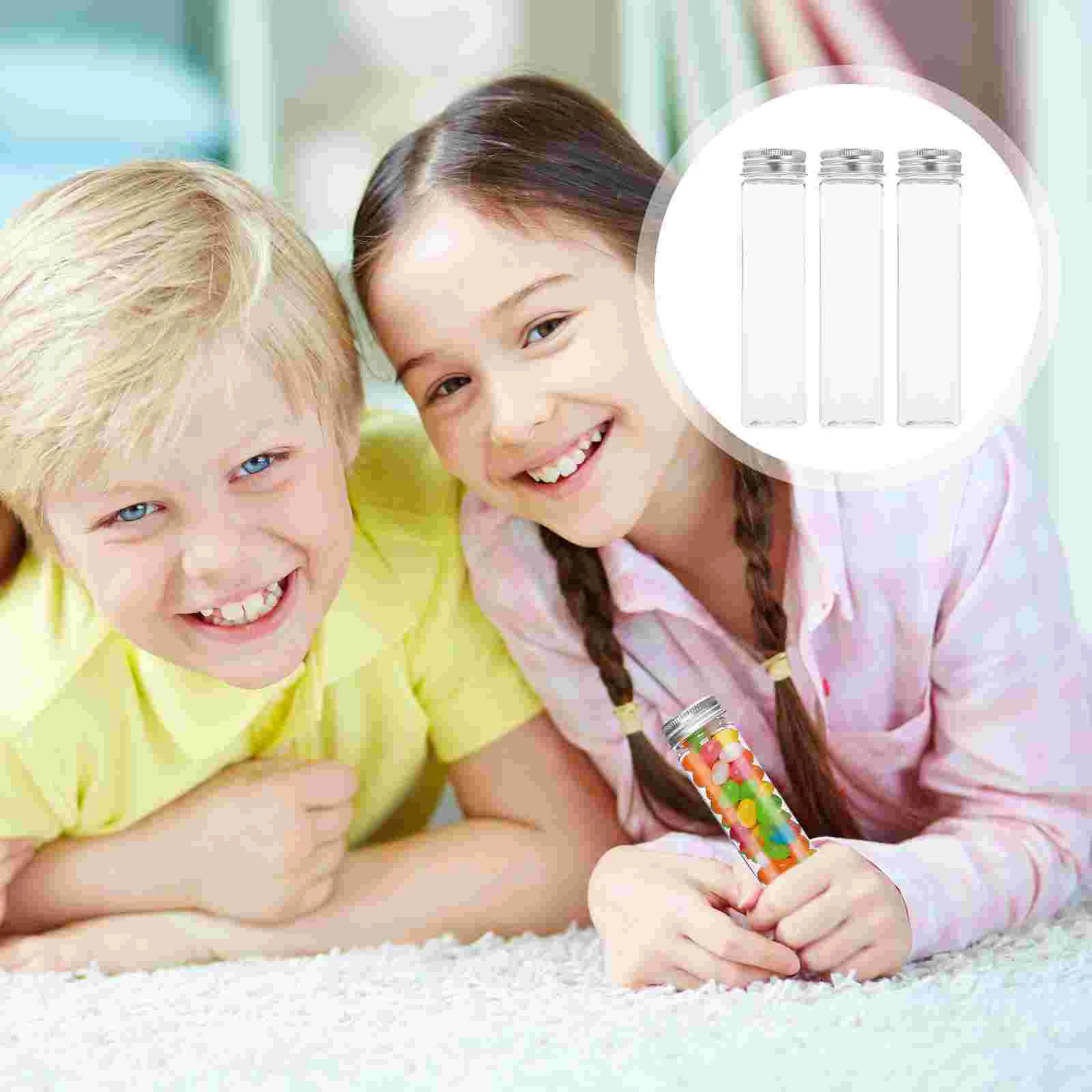 

Пробирки с пластиковыми колпачками, прозрачные винты, искусственные конфеты, растения для ванной, соль, аксессуары, органайзер, маленькие бутылки, трубки