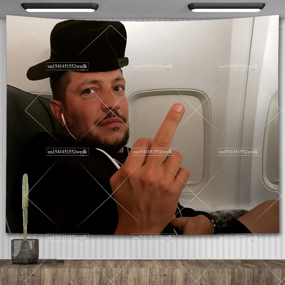 Sal Vulcano Meme Flags Wall Tapestry Funny Impractical Jokers Tapestry Aesthetic Room Decor Party Backdrops Bedroom Wallpapers
