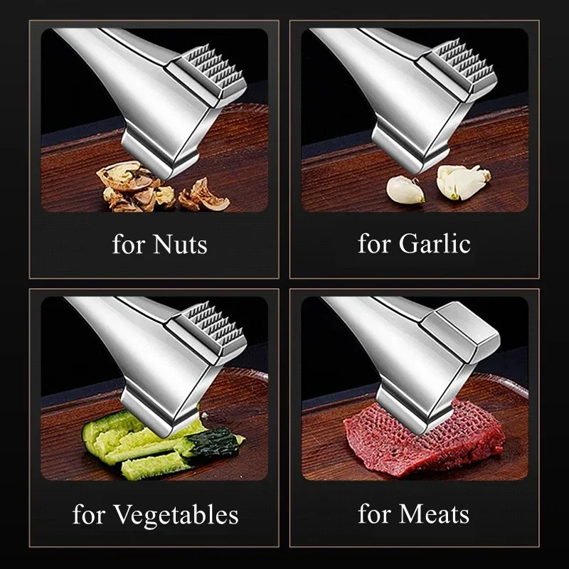 304 Stainless Steel Kitchen Meat Hammer Ergonomic Handle Nail Sharpened Peen LFGB Certificate Tenderizer Steak Pounding Tool