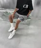 25SS Heavy Fabric Classic CB Logo Jacquard Knit Shorts 1:1 Top Quality Men Women Oversized Black Gray Apricot Breeches 5
