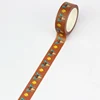 2024 NEW 1PC 10M Decor Bee honeybee on Brown background Washi Tape for Scrapbooking Journaling Masking Tape Cute Stationery 1