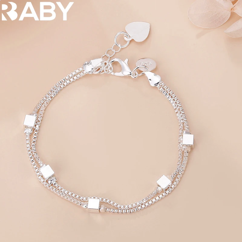 Bracelet Femme Argenté à Breloques - Spirale, Strass Et Cristaux - UF140
