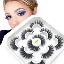 

Fluffy 3D Mink Lashes 5pairs Natural Mink Eyelashes For Makeup Cruelty Free Volume Eye Lashes Set Reusable Eyelash Girlglee Lash