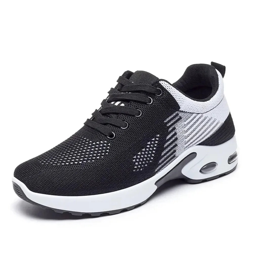 Running Shoes Ladies Breathable Sneakers Summer Light Mesh Air Cushion Women Sports Shoes Outdoor Lace Up Training