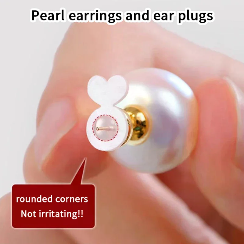 10Pcs Silicone Ear Back Stoppers - Supportive Earring Lifters For Heavy Earrings Ear Plug Caps Jewelry Making Accessories