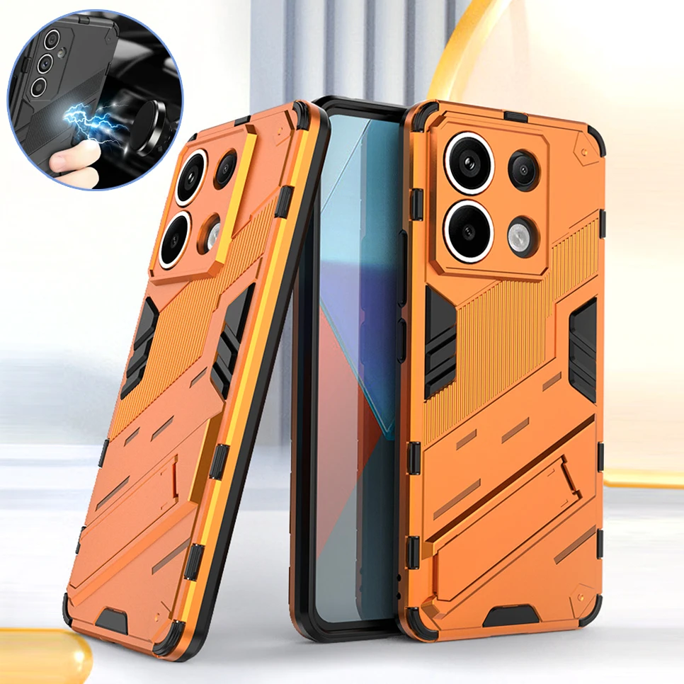 Rugged Shockproof Kickstand Case with Car Mount Feature